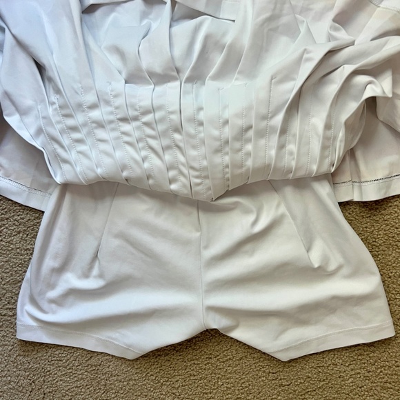 EUC Smith & Quinn pleated women's tennis skirt white pink orange - Picture 9 of 10